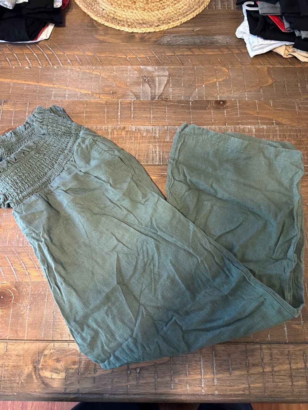 Destination Maternity Olive Green Wide leg Pants